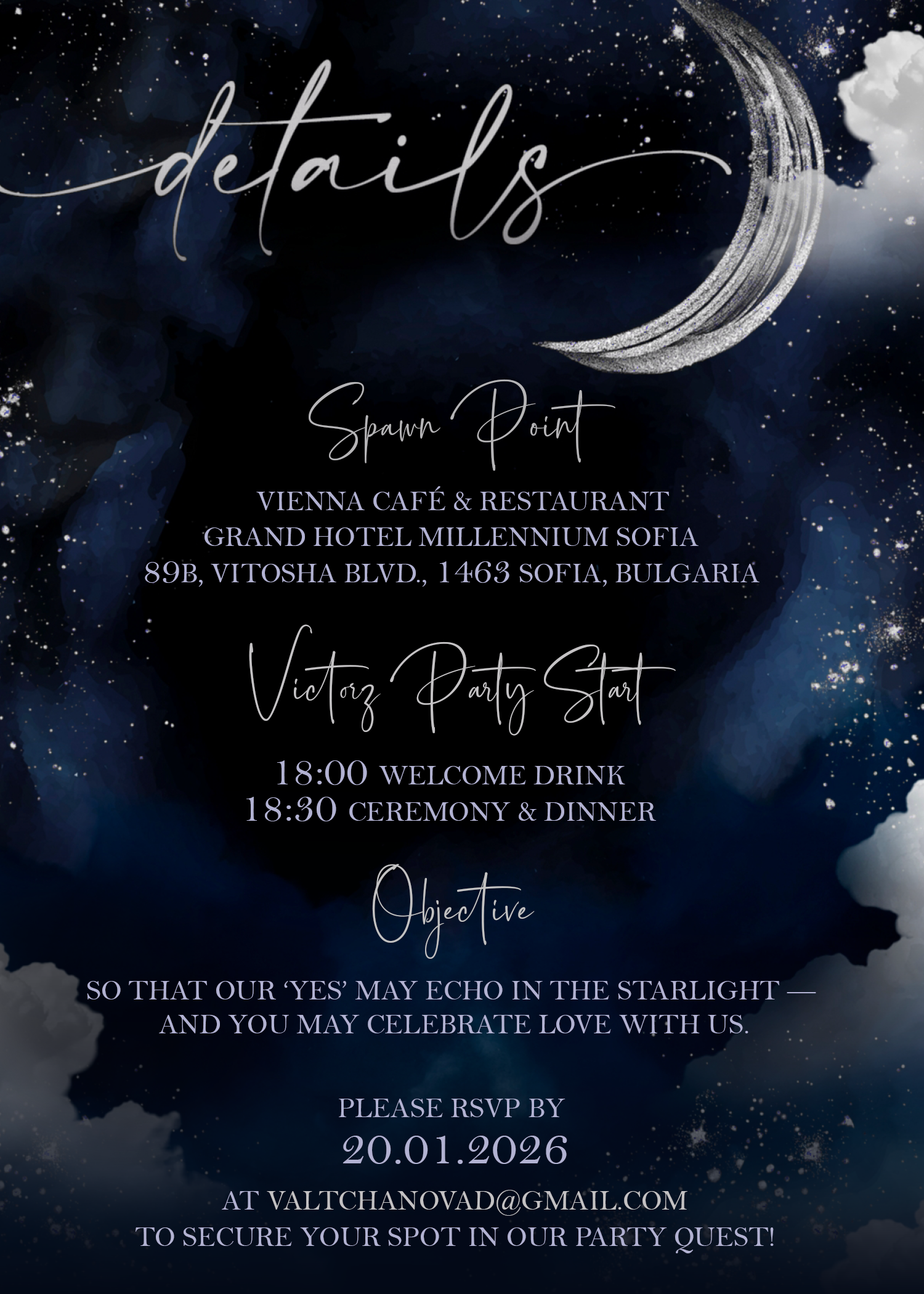 Wedding invitation – details